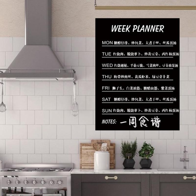 45*60cm Removable Blackboard Sticker PVC Waterproof Black Board Children Graffiti Writing Board Office Home Teaching Tool Pad