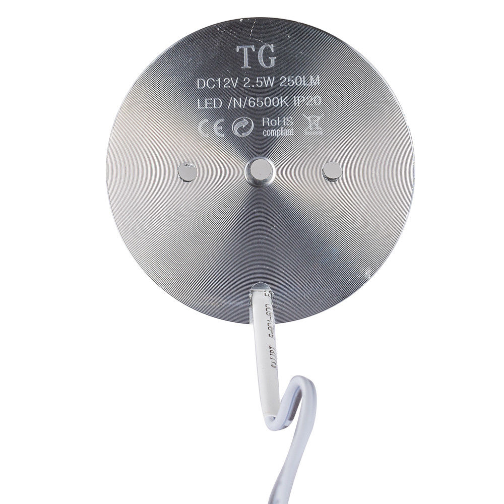 6 stk 12v led ned lys hvit lys hytte taklampe campingvogn bobil rv kul 6500k