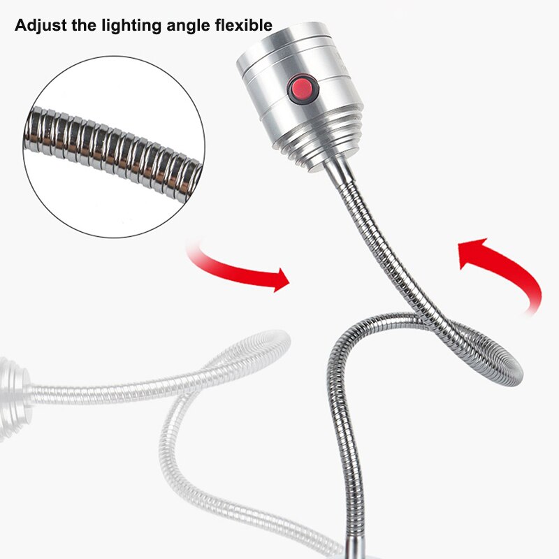 Luz LED de trabajo para máquina herramienta, lámpara de tallado de Jade de 24v y 220v, pequeña iluminación de perforación Industrial, lámpara de mesa, torno CNC, 1W, 3W, 5W