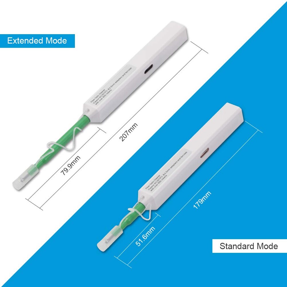 LC/SC/FC/ST One Touch Reinigung Werkzeug 1,25mm und 2,5mm Reinigung Stift 800 Reinigung fiber Optic One-Klicken Reiniger