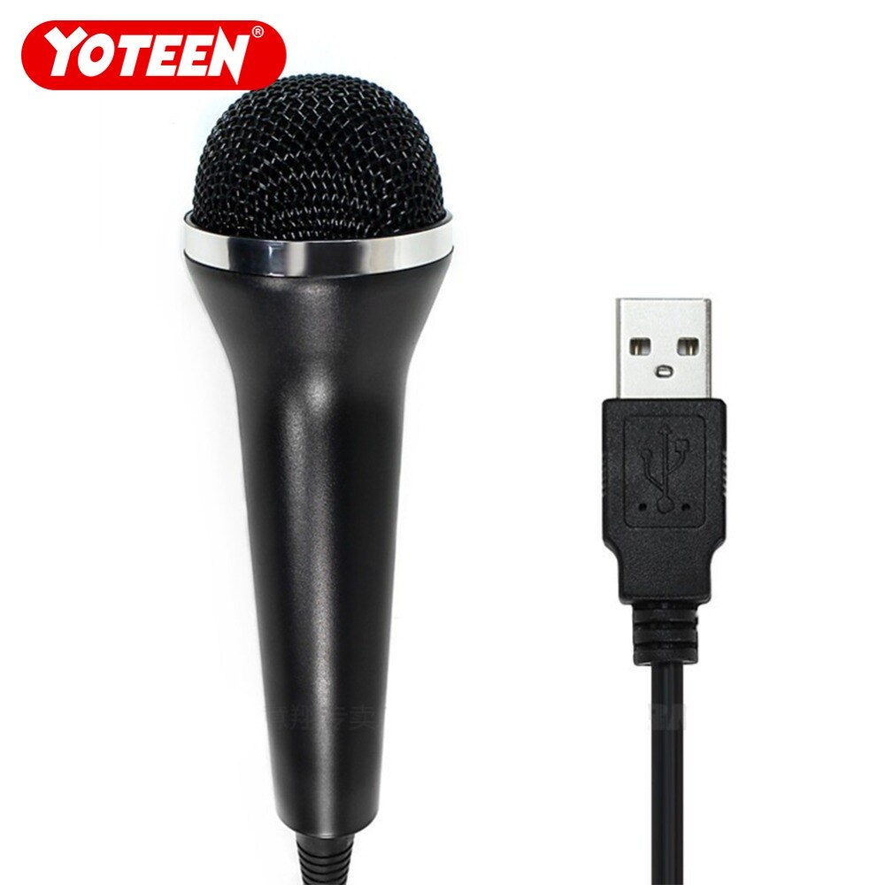 Spelmikrofon trådbunden universell karaokemikrofon för  ps4 ps3 xbox one 360 pc spel usb mikrofon videospel usb mikrofon handhållen