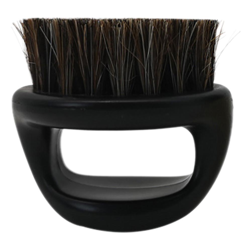 Sort abs plastik børste barberkost skæg børste scheerkwast barber børste brosse barbe cepillo barba szczotka do brody: Sort