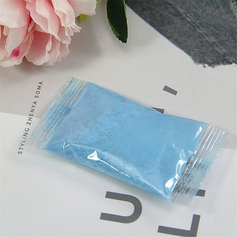 Magie Sicher Schleim Pulver Machen 80ml DIY Schleim Borax Freies FüGen Sie Einfach Wasser Kitt Schleim Handgum freundlicher Spielzeug: Blau