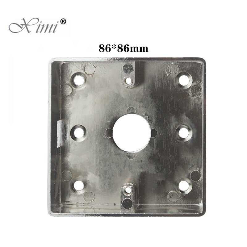 86 Type Metal Switch Socket Base Outfit Junction Box Surface Mount Bottom Box Wall Switch Socket Dark Box: M86