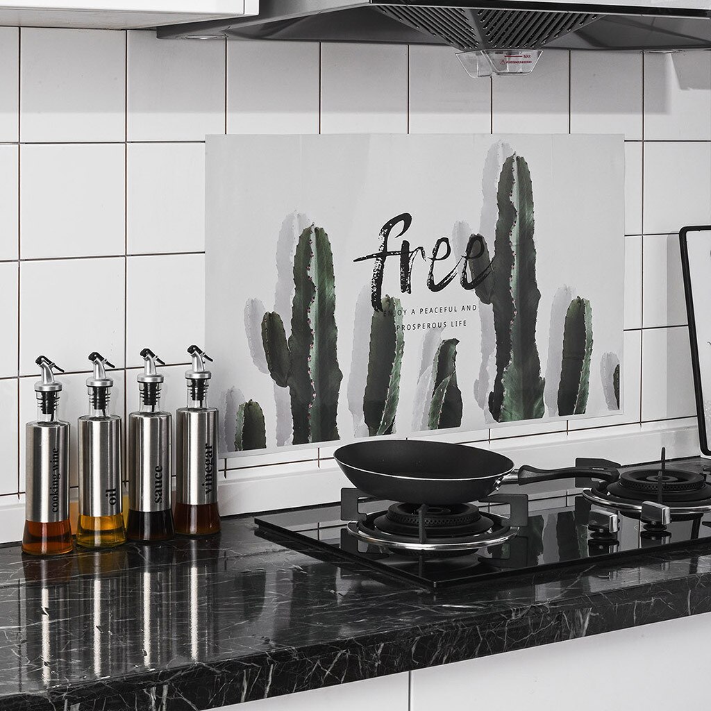 Aluminum Foil Kitchen Cupboard Sticker Waterproof Self Adhesive Wallpaper vinilos decorativos para paredes Kitchen wall sticker