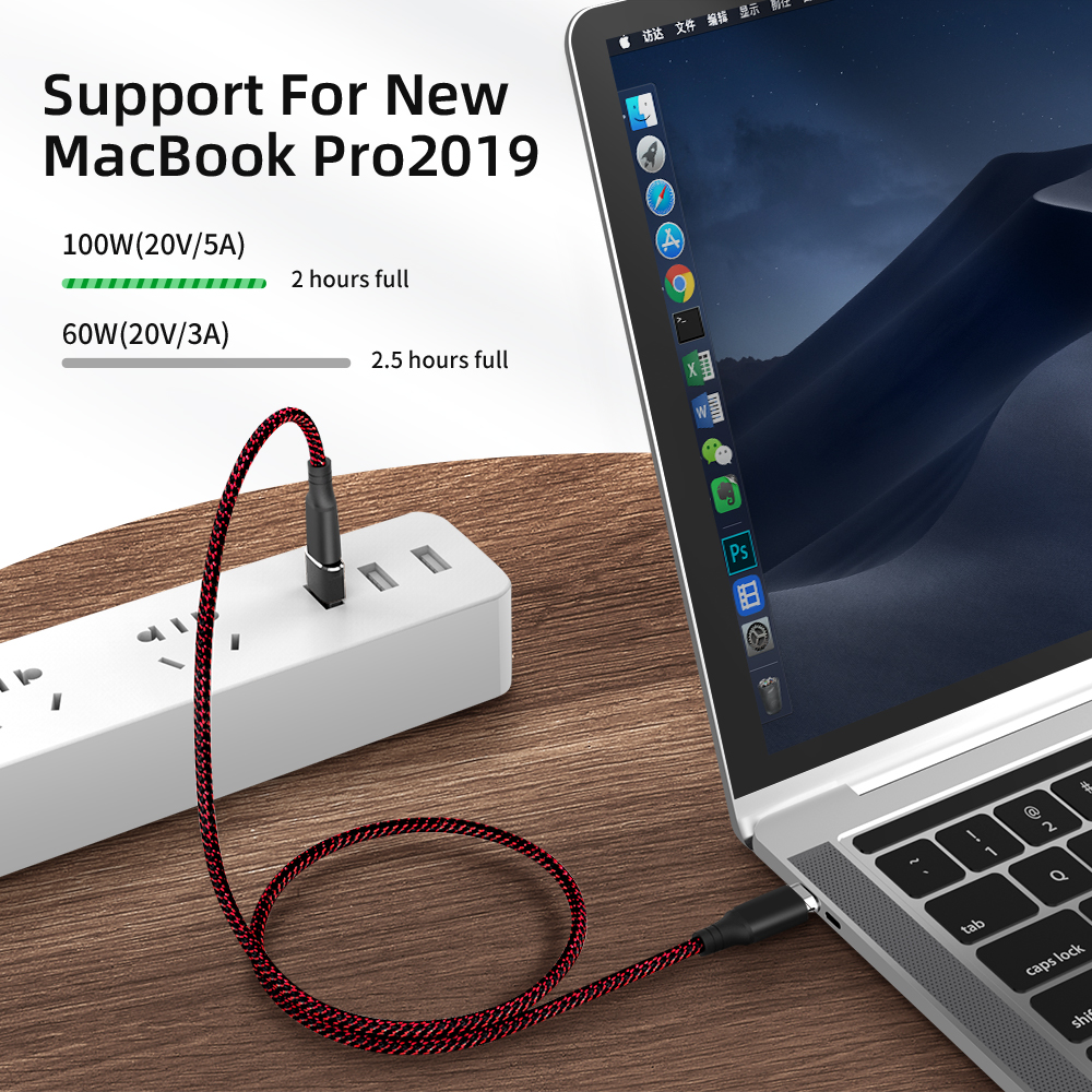 5A Magnetische Usb Kabel Micro Usb Type C Naar Usb C Kabel Met Usb A Connector Multifunction 100W Pd lader Usb C Snelle Oplaadsnoer