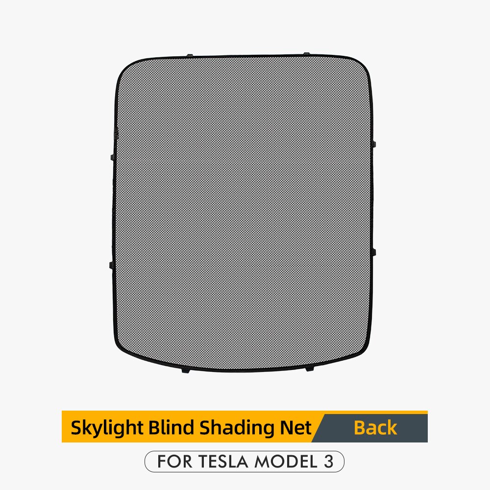 Haloperformance modell 3 bil solskjerm bak for tesla modell 3 tilbehør tak takvinduer tesla modell tre: Tilbake 4