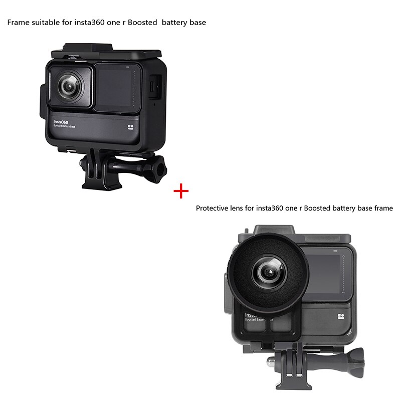 Waterproof case/protective mirror/frame suitable for insta360 one r Boosted battery base Edition Insta 360 Camera Accessories: mirror Set