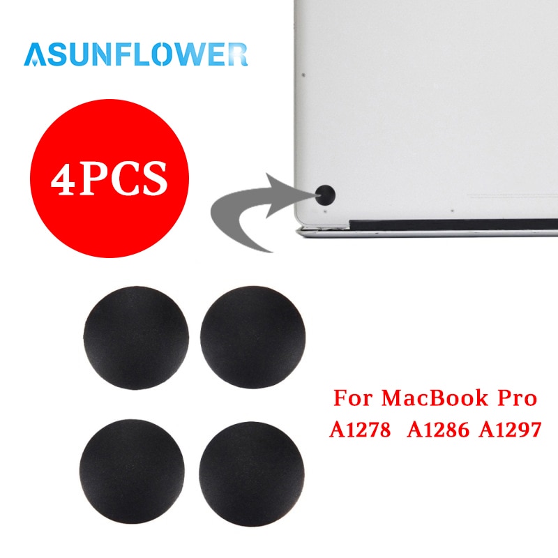 4 Stks/set Voor Macbook Pro A1278 A1286 A1297 Laptop Rubber Bottom Case Cover Voeten Kit Case Mat Voeten Baselaptop accessoires