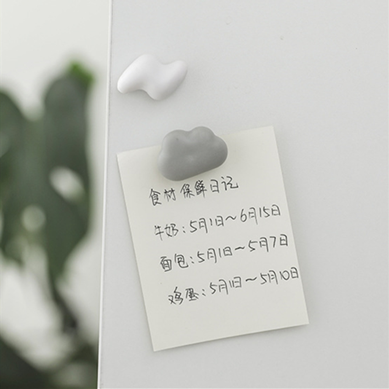 3 Pcs Magnetic Stickers Cloud Refrigerator Stickers Whiteboard Message Magnet 3D Decorative Magnetic Stickers Magnet