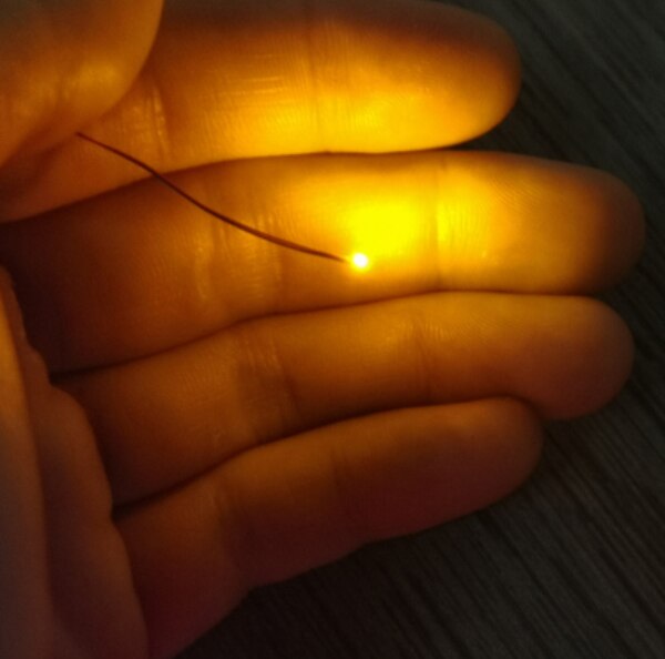 Pre-wired 3V #0402 SMD LED Cold White, 30cm wires pre soldered,hobby model kit/car/railway/railroad/starship/gundam lighting: yellow5pcs