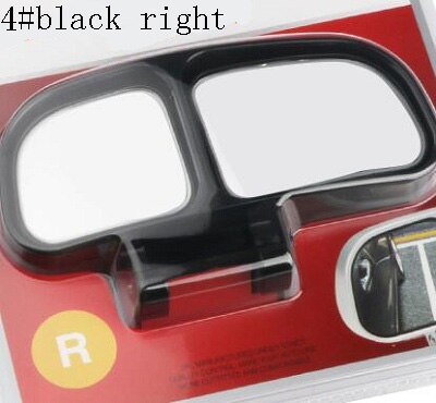 Rete bil spejl blindplet to glas side vidvinkel auto bagfra justering til parkering universal slivery hvid hvid mulighed: 4 sorte højre