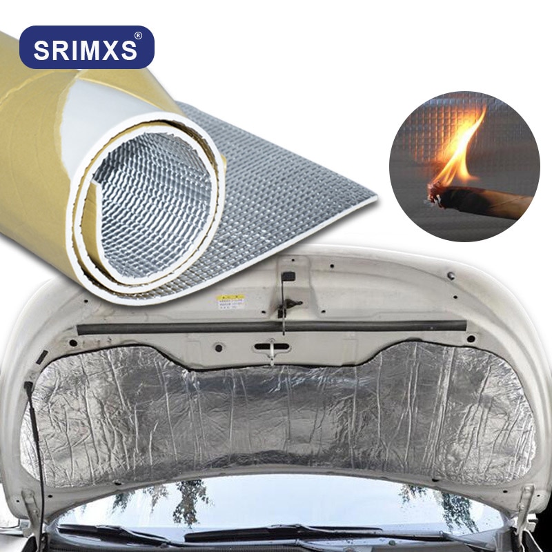 Pare-feu de voiture 6mm 50cm x 30cm | Pare-feu, porte de plafond, feuille d'aluminium, pare-feu automobile, amortissement et isolation thermique