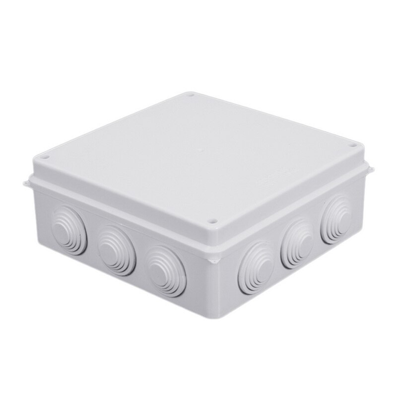 1Pcs ABS Plastic IP65 Waterproof DIY Outdoor Indoor Universal Electrical Project Enclosure Connection Cable Branch Junction Box: 200x200x80mm