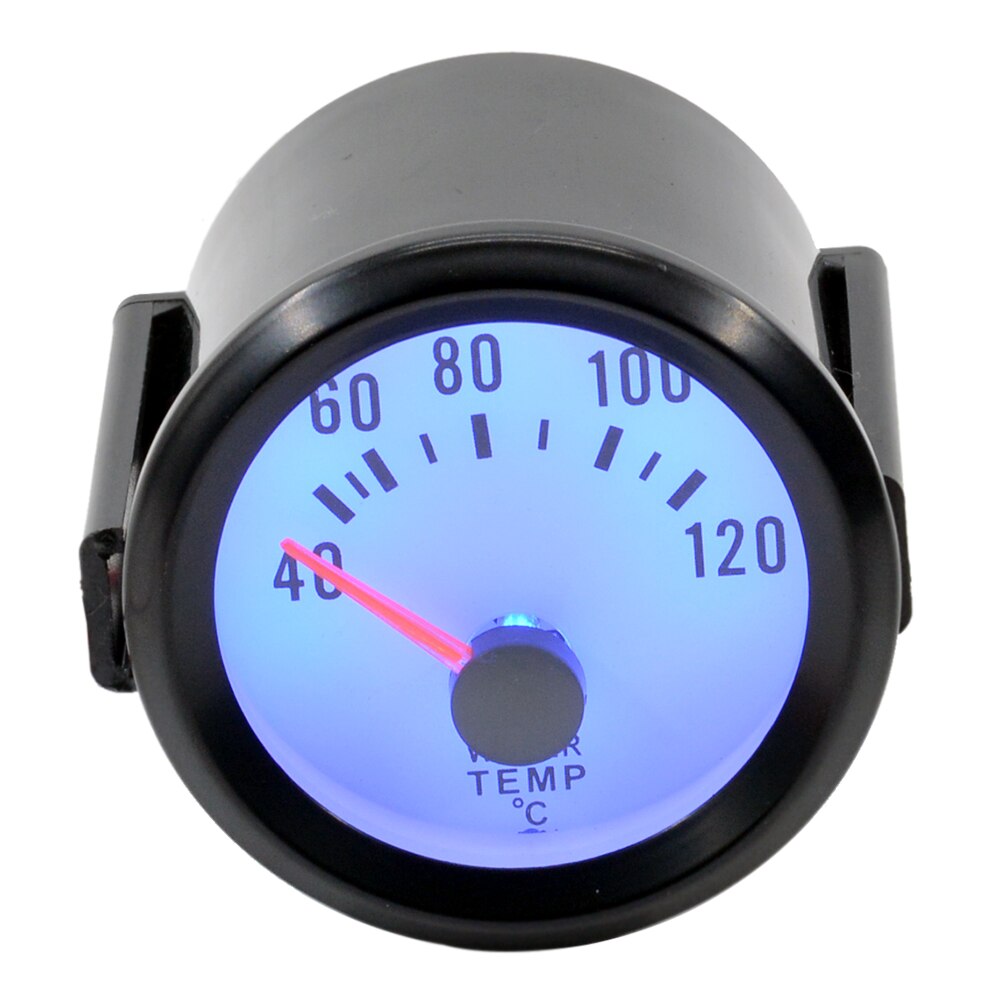 Dragon 52Mm Blauw Backlight 12V Auto Motorfiets Water Temperatuurmeter Temp Meter Met Sensor Back Shell