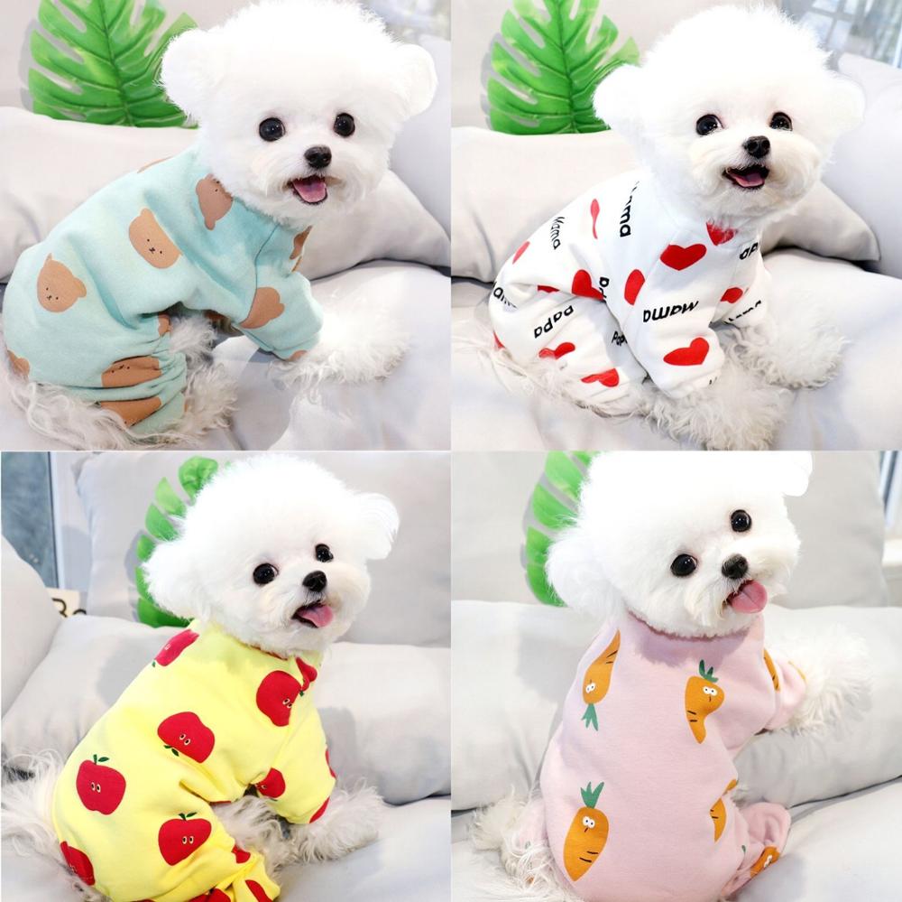 Herfst- en winterkleding huisdier plus fluwelen viervoeterkleding teddy bichon hiromi vip yorkshire melkhond kleine hondenkleding