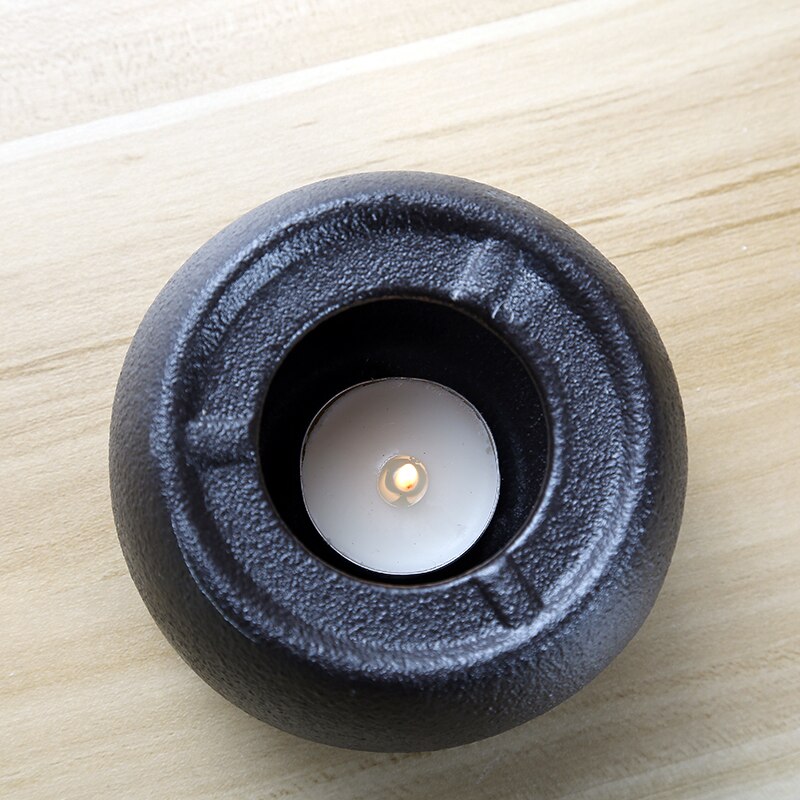 Styl japońnarty czarny Zen kominek robić aromaterapii ceramiczne naczynie na herbatę kuchenka świecznik czajnik Trivets kawy podgrzewacz robić mleka herbata akcesoria