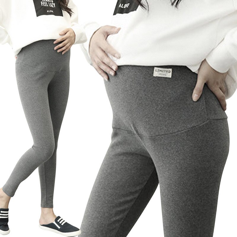 Maternity Leggings Adjustable Women Pants Pregnant Woman Leggings Spring Cotton Trousers High Elastic Maternity Leggings: style A