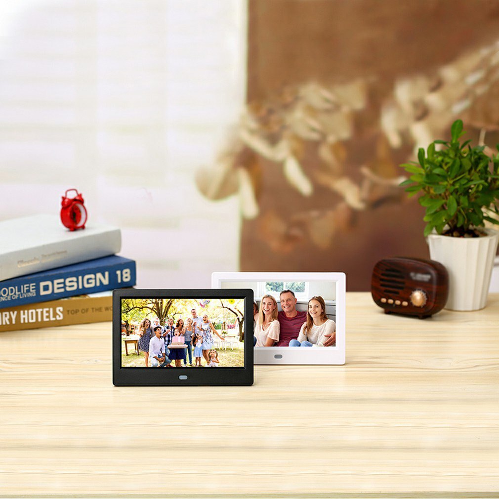 7 Zoll Digital Foto Rahmen Multi-Funktion Spieler automatisch Betrachtung praktisch Alarm Uhr klar Bild Rahmen