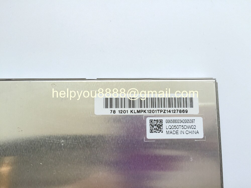 5inch LCD display LQ050T5DW02 met touch screen panel voor FIAT auto GPS navigatie LCD monitoren