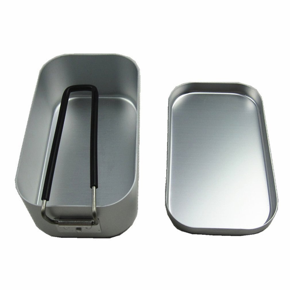 Ultra-Light Aluminum Lunch Box With Handle Travel Portable Lightweight Thick Japanese Aluminum Case Lunch Box