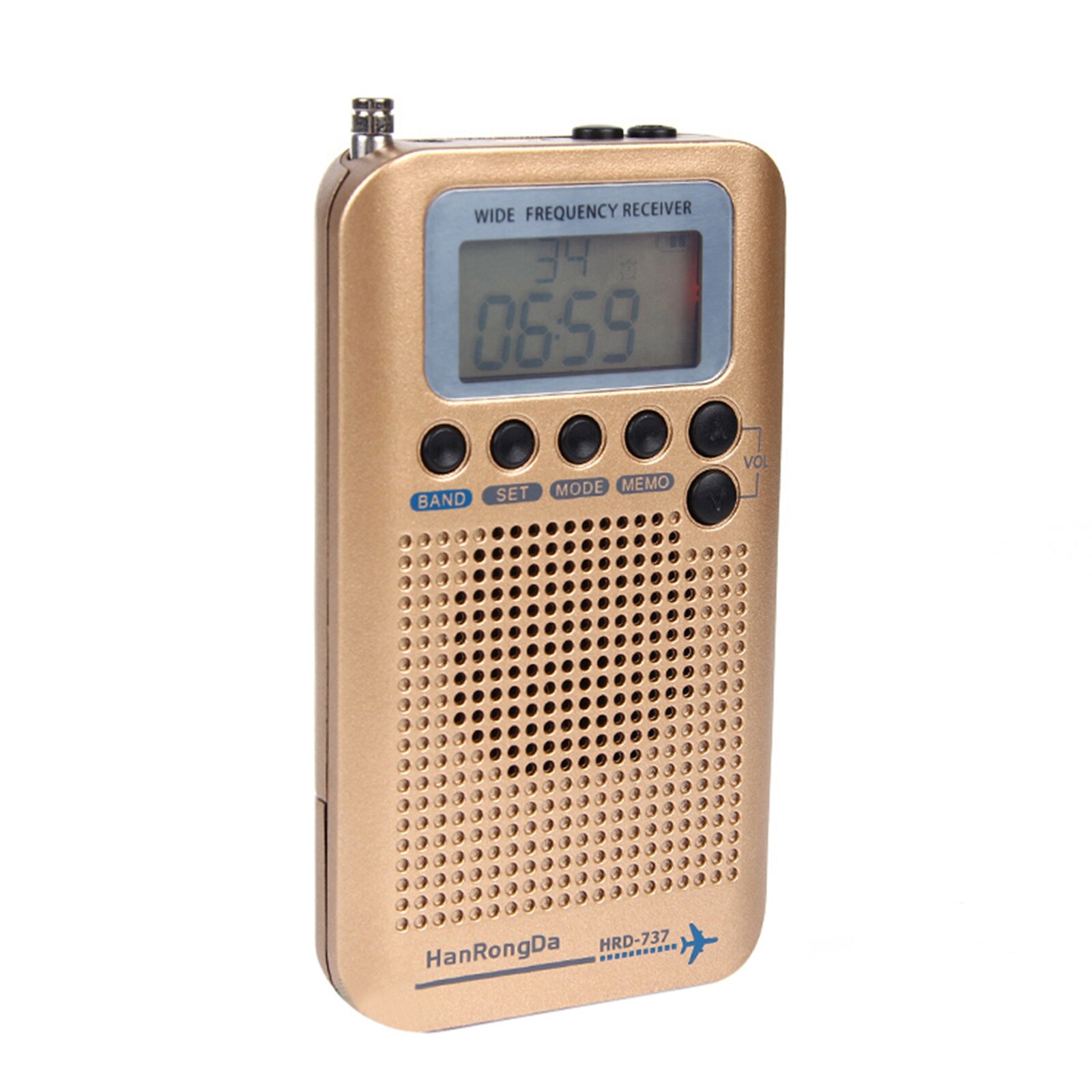 Portable Aviation Band Radio Off-road Hobby VHF Channel Reception Multi-function Full Band Radio FM AM SW Radio Receiver