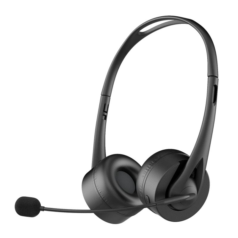 Bluetooth operator special headset single ear bilateral business wireless headset factory: black