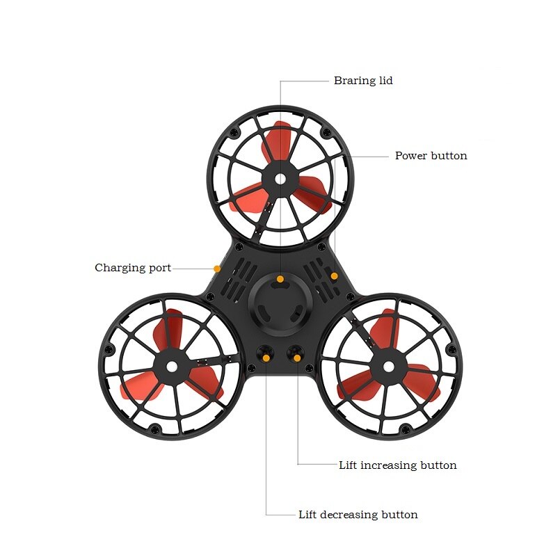 Spinner volant jouet Spinner fléchettes Mini Rechargeable automatique rotatif à basse vitesse volant Fidget Spiner jouets anti-pression jouet