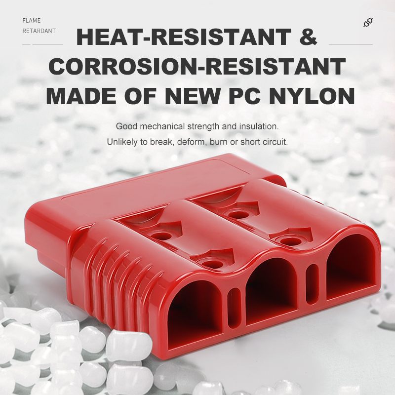 2 Prises De Connexion Rapide 175A 600V – Connecteurs Alimentation Avec Broches – Rouge, Pour Treuil Ou Appareils Électriques Accessoire électrique Puissance