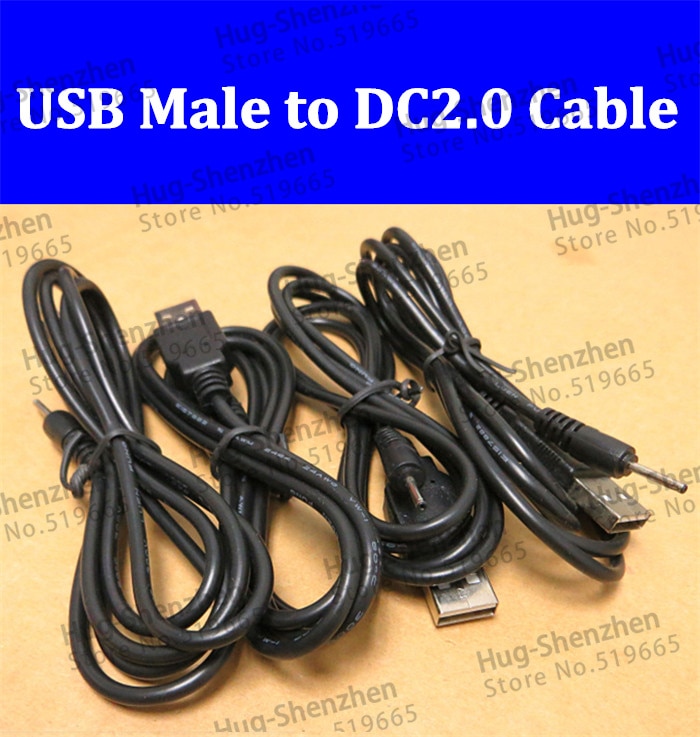 2 stks/partij USB oplaadkabel naar DC2.0 Power Kabel DC 2mm poort opladen cord voor Nokia bluetooth headset