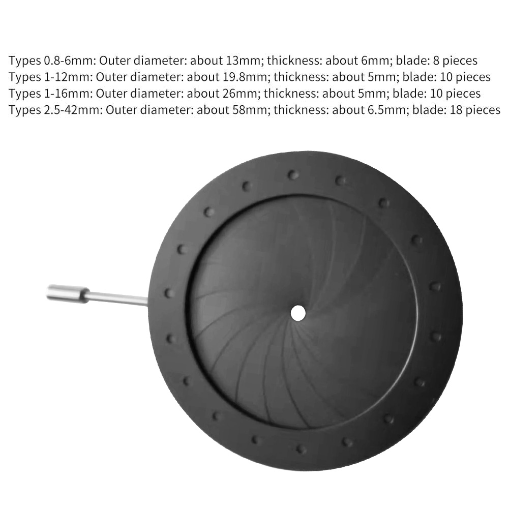 Lens Microscope Condenser Optics Iris Aperture Diaphragm Amplifying Diameter Portable Adjustable Camera Adapter