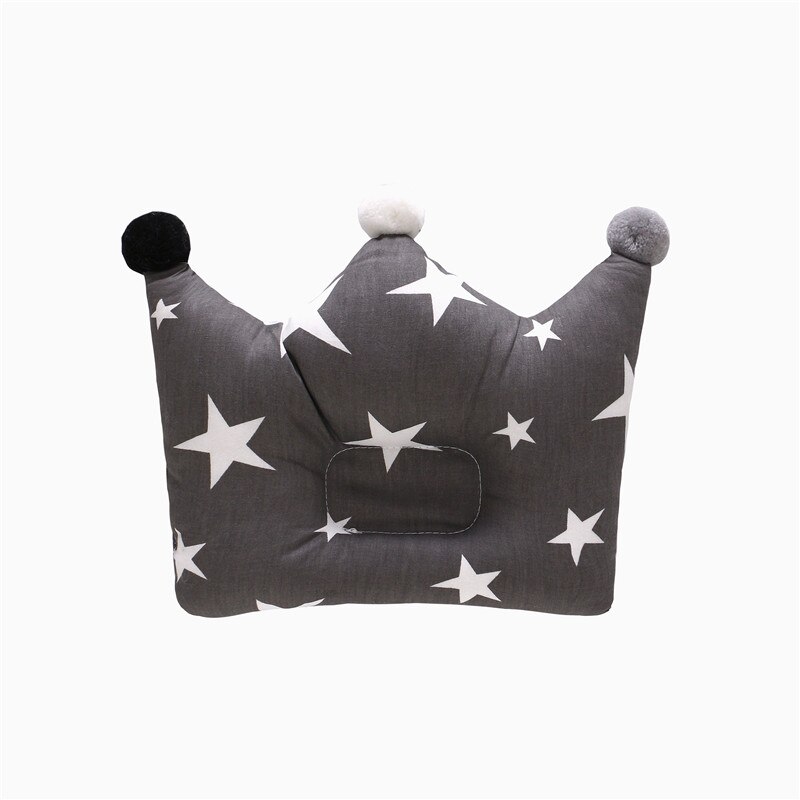 Crown Point Shape Bedding Baby Pillow Cotton Sleeping Pillow Prevent Flat Head Baby Forming Pillow For Newborn Boy Girl