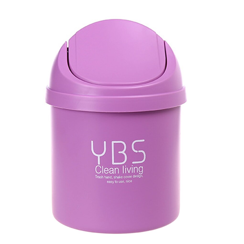 Mini Small Waste Bin Desktop Garbage Basket Home Table Plastic Office Supplies Trash Can Dustbin Sundries Barrel Box: 4