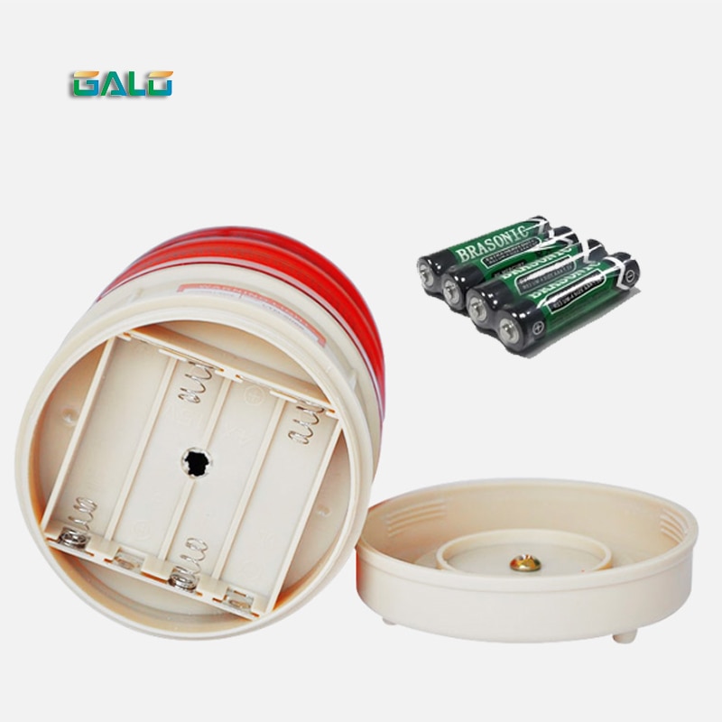 Popular, alimentado por batería de LTE-5088, pantalla LED de 6V CC, flash LED, alarma estroboscópico, luz de advertencia roja y amarilla