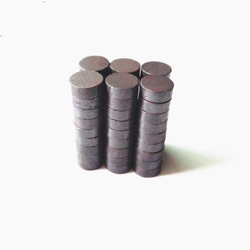 100 stk/parti disk ferrit magnet 8 x 2 mm magnet køleskab ferrit magnet ring ferrit magnet til højttalere magnet sort 8 * 2 mm mini