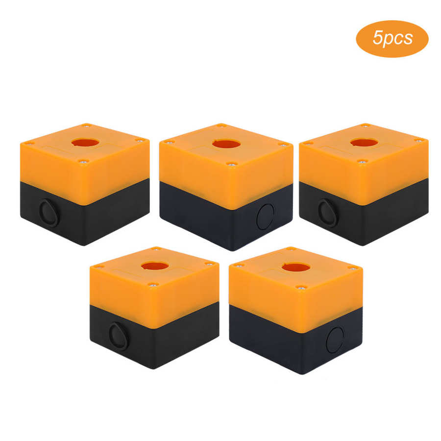 5Pcs Emergency Stop Box 22mm BX1-22 Control Switch Button IP65 Waterproof Junction Box