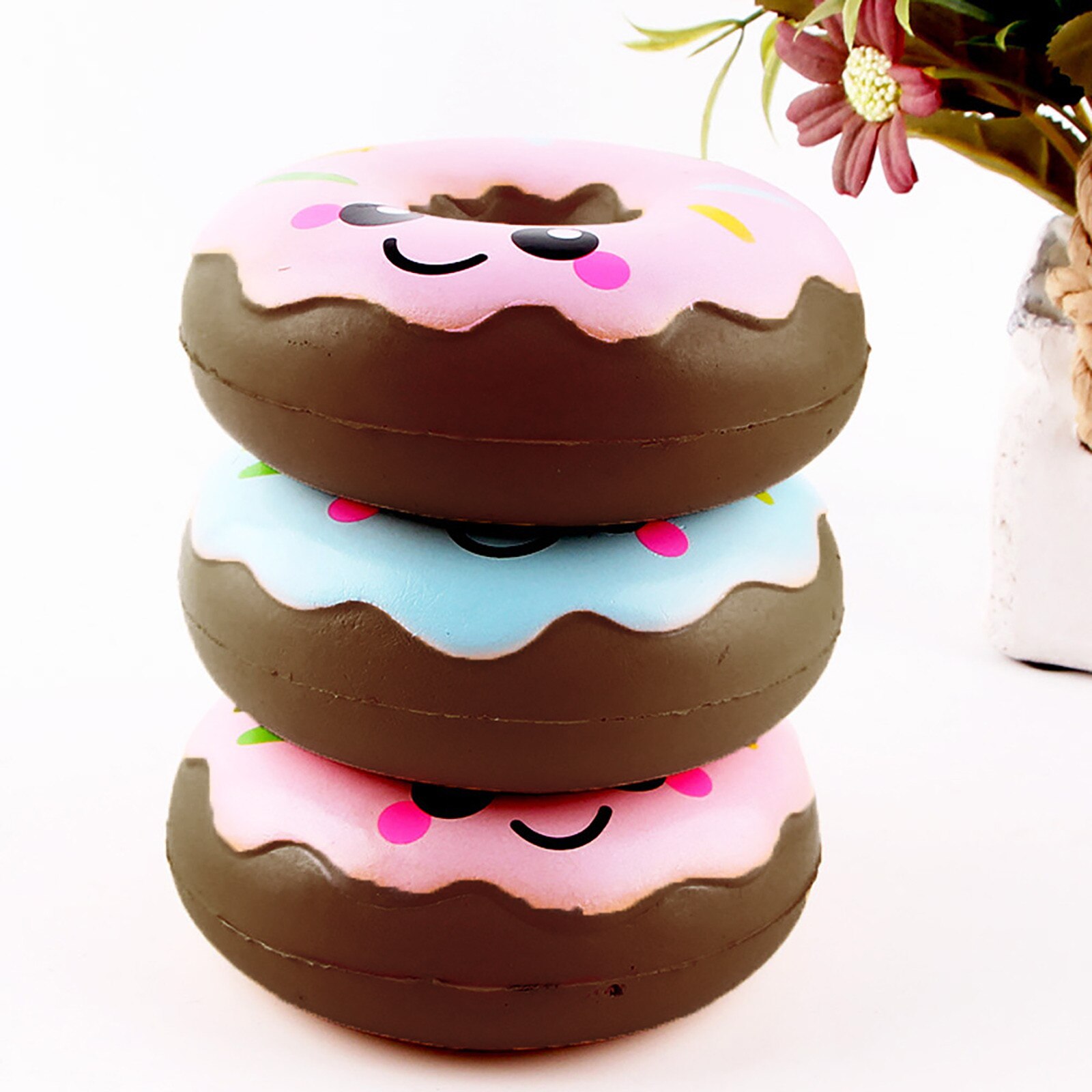 11cm Spielzeug Kawaii quetschen Kuchen Langsam steigend betonen Linderung für freundlicher SchöNe Doug hnut Creme Duft Langsam steigend Spielzeug sammlung