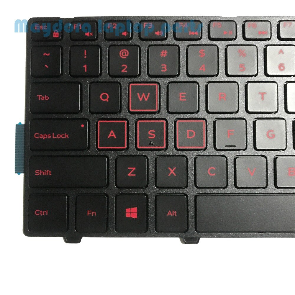 For Dell Inspiron 15 5551 5552 5555 5558 5559 Gaming 15 7559 7558 7552 7553 5577 keyboard US layout with red backlit keyboard