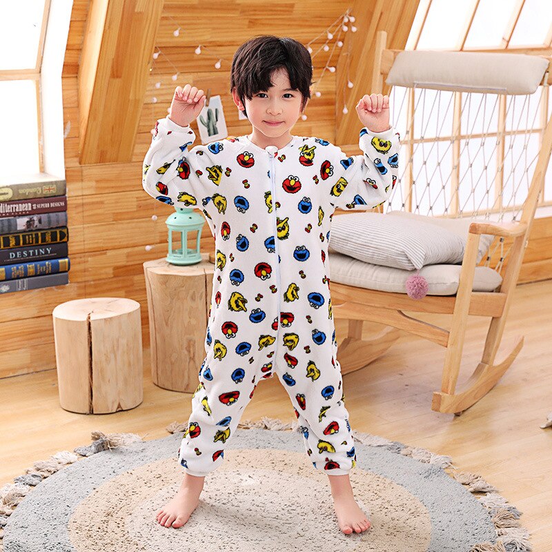 Kids Flanellen Jongens Meisjes Coral Fleece Pyjama Nachtkleding Baby Jongen Winter Pyjama Warm Tuinbroek Nachtjapon Voor 2 3 4 5 Jaar: 02 / 2T