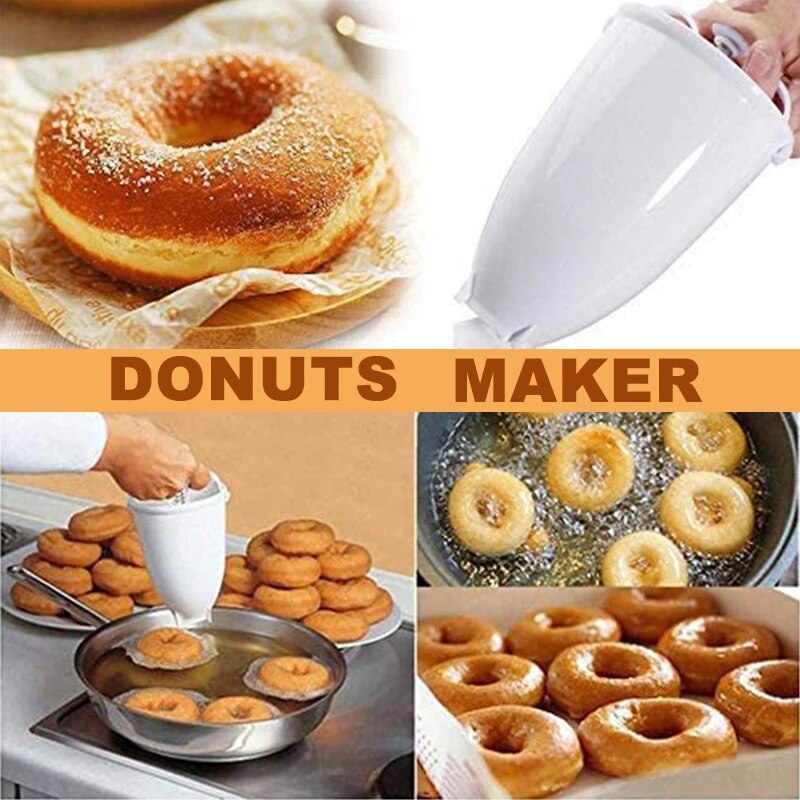 Moule à donuts Portable et rapide, distributeur de gaufre à donuts manuel, gaufrier à donuts en plastique léger