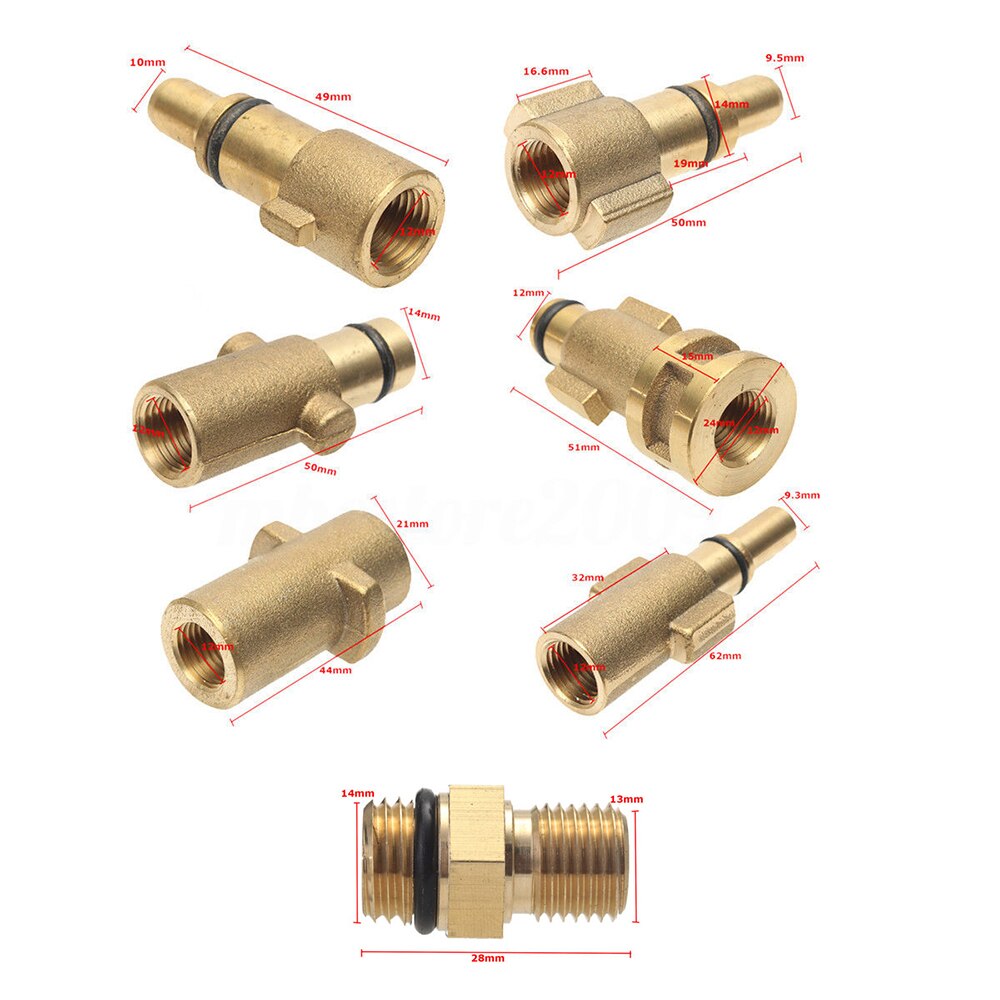 Autonpesu painesuutin kupari korkeapainevaahto kastelupullo suutin ruisku painepesuri liitos