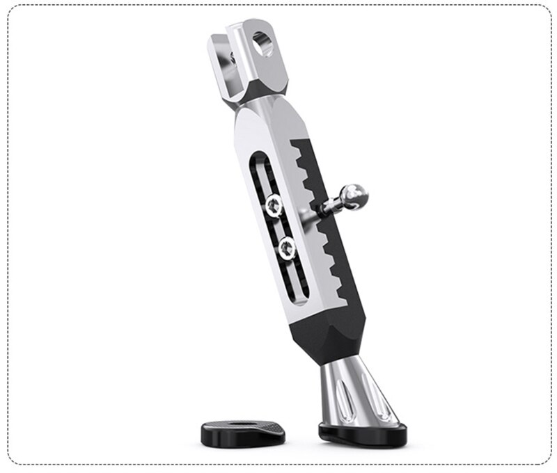 Pata de cabra ajustable para motocicleta, soporte lateral de estacionamiento para moto eléctrica: S