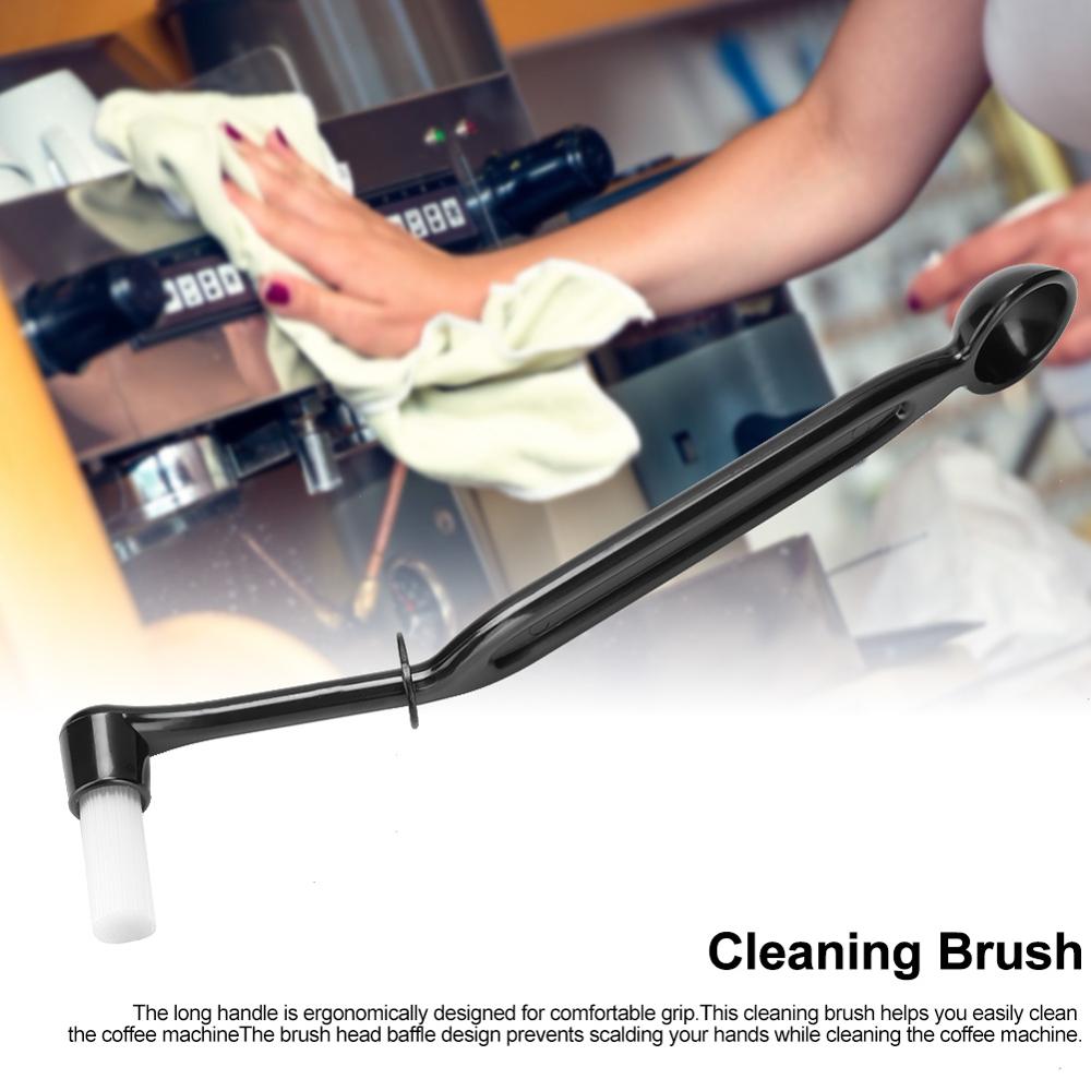 Home Bar Long Handle Coffee Machine Cleaning Brush Elbow Brush Cleaning Tool Coffee Cleaning Brush Kitchen Tools