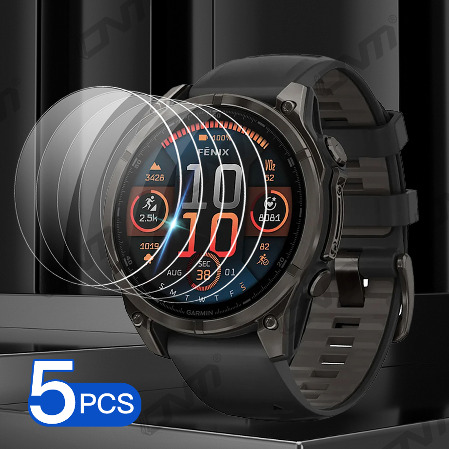 Tempered Glass for Garmin Fenix 8 E 43mm/47mm/51mm AMOLED Solar Screen Protector Tempered Glass Anti-scratch Film Accessories: XL / WHITE