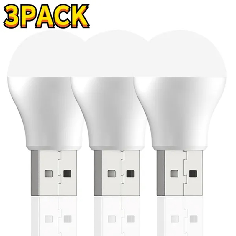 Usb-plugglampe datamaskin mobil strømlading usb mini boklampe ledet øyebeskyttelse leselampe lite rundt lys nattlys