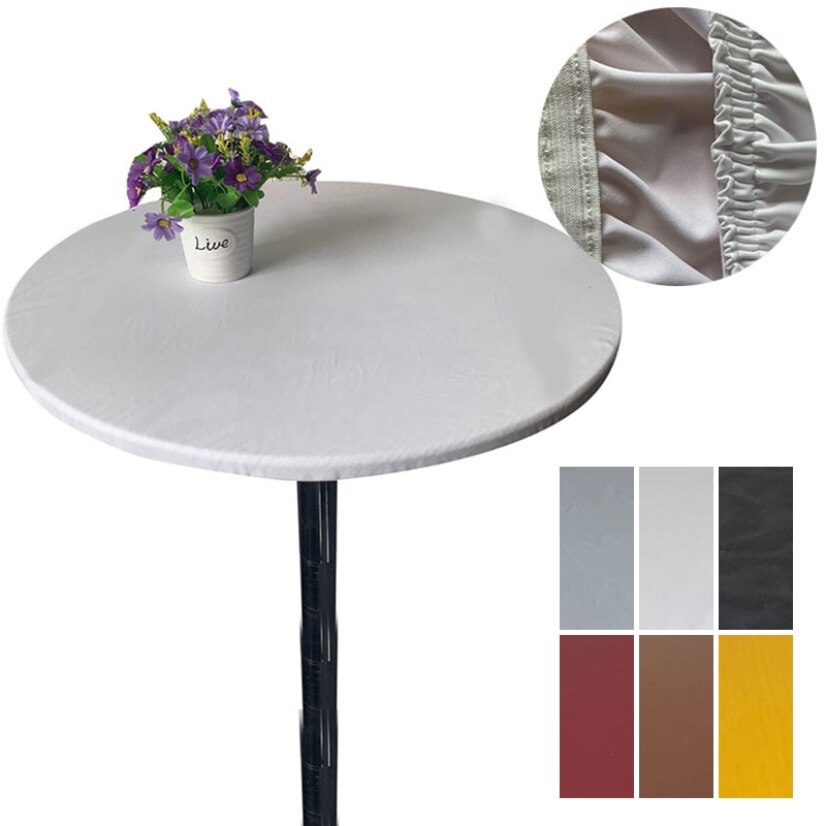Ronde Tafel Cover Waterdichte Case Voor Eettafel Olie-Proof Elastische Tafelkleed Voorzien Bruiloft Decoratie Huis Hotel