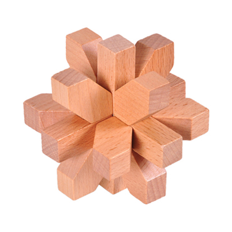 Beechwood Lock Boutique Children's Wooden Educational Toys Adult Puzzle Leisure Dismantling Lock Wooden Toys: PURPLE