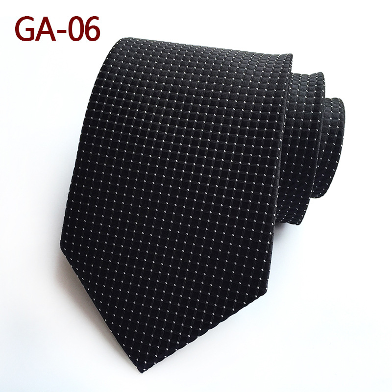 Mens Ties Silk Luxury Neck Tie 8cm Cravate Geometric PLAIDS&amp;CHECKS Tie Business Wedding Party Neck Tie for Men: GA-06