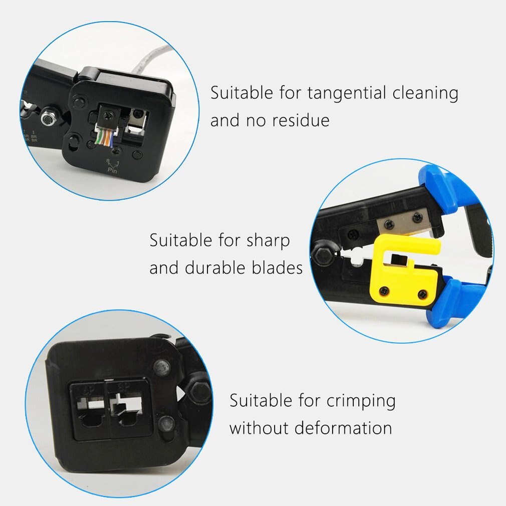 Through Hole Crimping Pliers Multifunction EZ Through Hole Cable Clamp Accessories tool