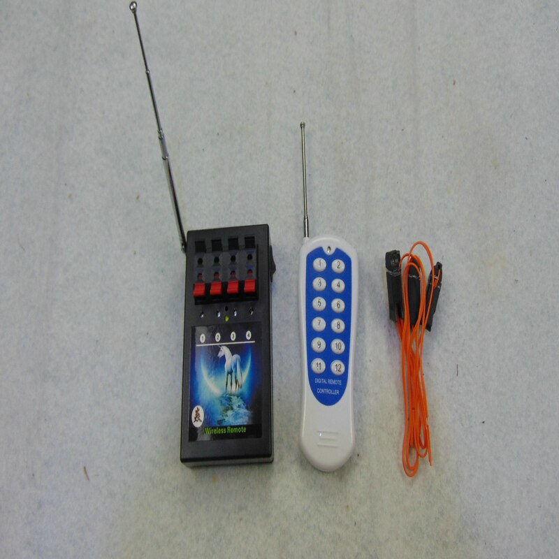 24 sinais fogos de artifício sistema iluminação controle remoto receptor ZY04R-3 máquina casamento sem fio frio led fonte festa palco: 2